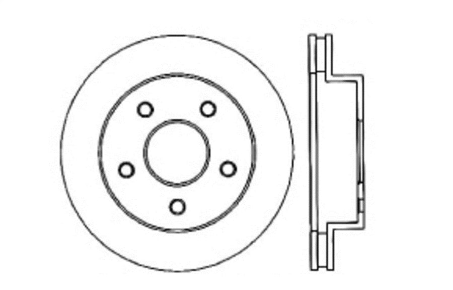 Sport Drilled/Slotted Brake Rotor StopTech 127.67048L (Front Left), 1 Pack