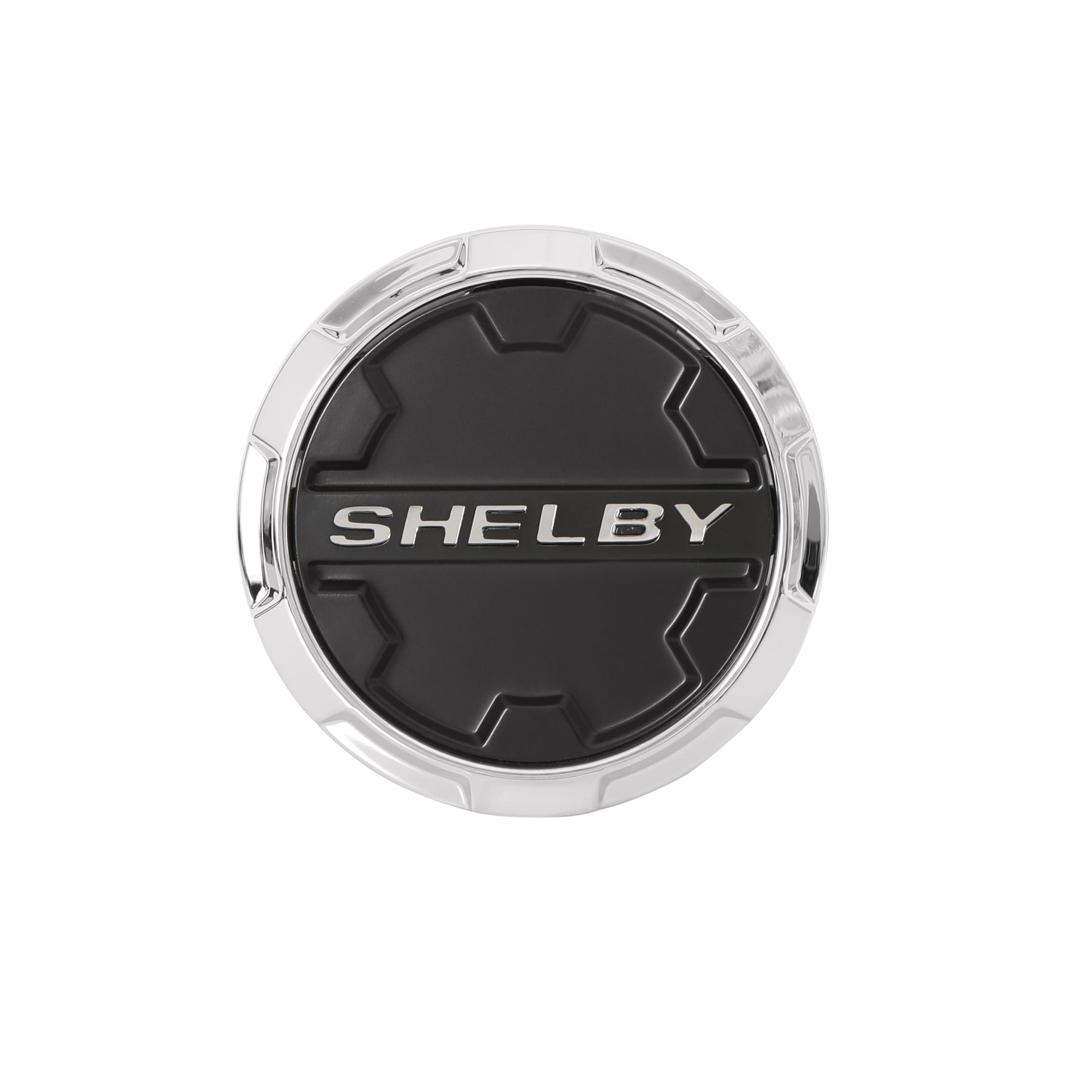 CS45-395512-BS Carroll Shelby Wheels 22 x 9.5 in. - 6 x 135 12mm Offset - Black w/Chrome Powder Inserts