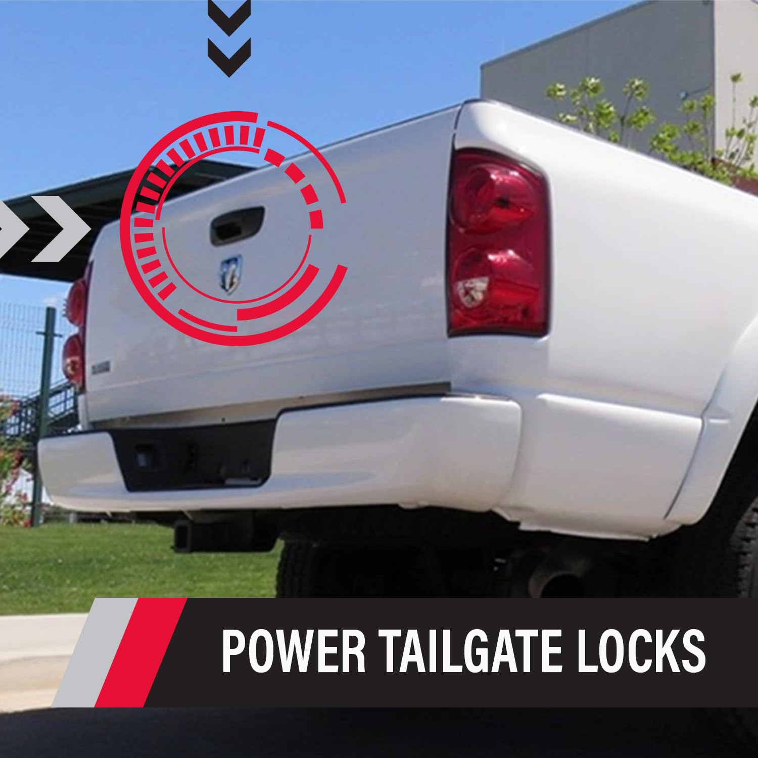 PL8340 Power Tailgate Lock for Dodge Ram Models 1500, 2500, and 3500 Pop & Lock