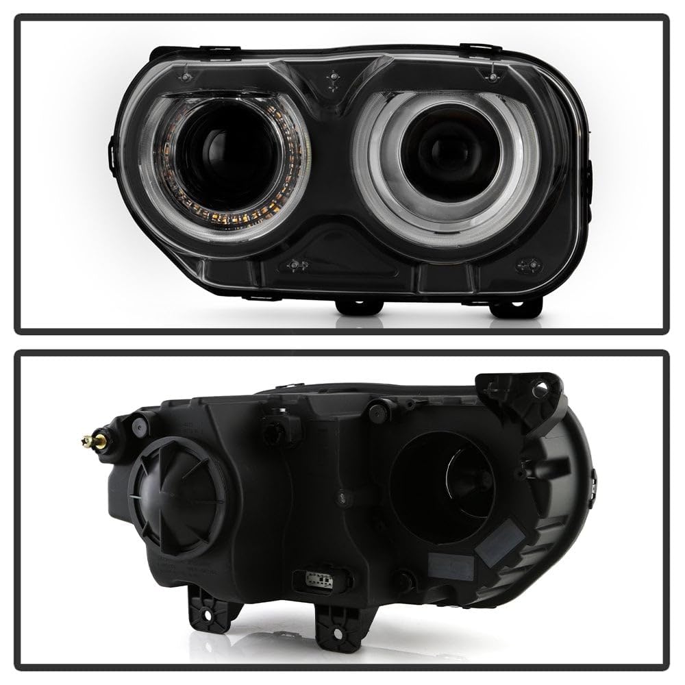 Dodge Challenger Spyder (POE) 15-20 Halogen w/LED DRL Headlight - Low Beam-H1R2(Included) ; High Beam-H1R2(Included) ; Signal-LED - OE Left