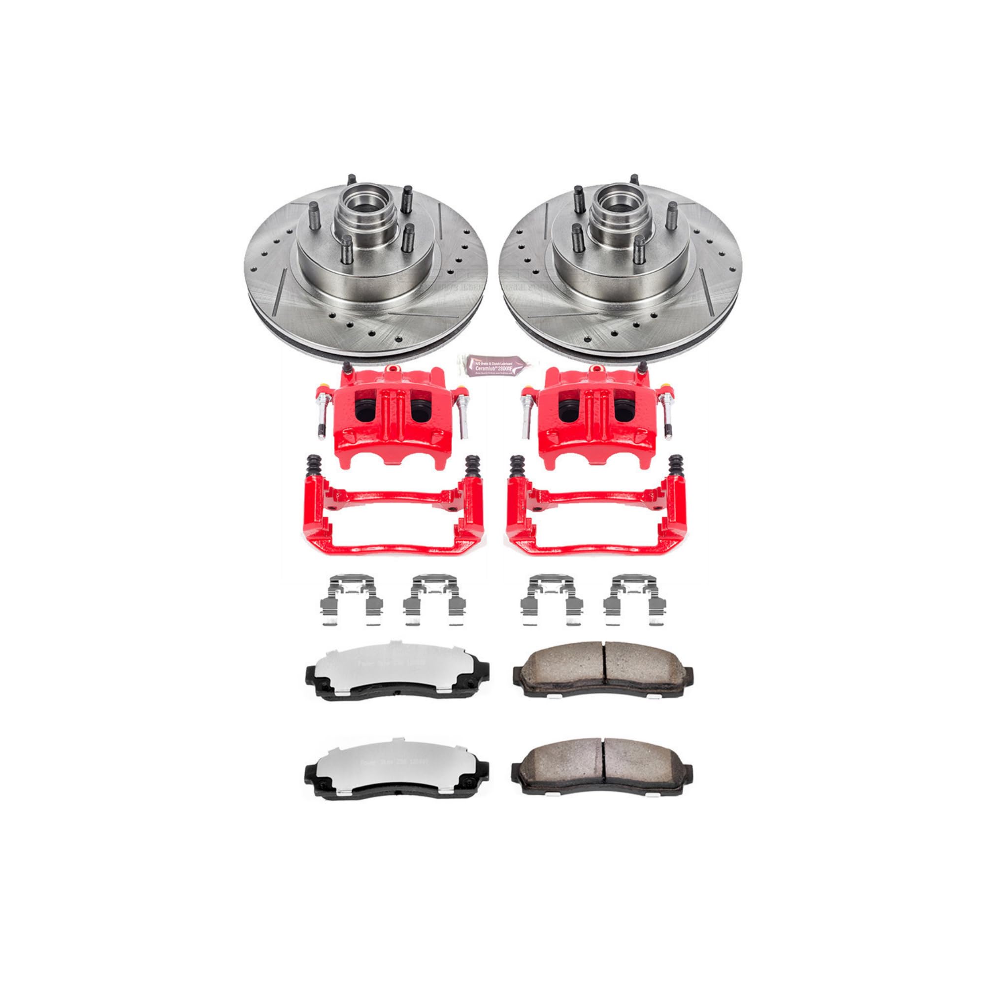 Power Stop Front KC1857-36 Z36 Truck and Tow Brake Kit with Calipers