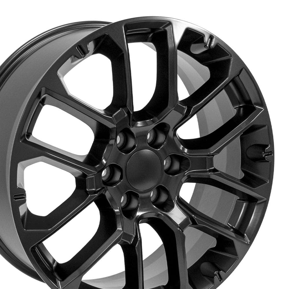 22 Inch OE Wheels CV67 Rim Fits Suburban 1500 High Country Style 6x139.7 22x9 Satin Black - Hollander 14079 (1)