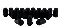 C1702B-SET Rocket Racing Wheels 7/16 Bulge Acorn Lug Nuts Black 3/4 Hex Set 20