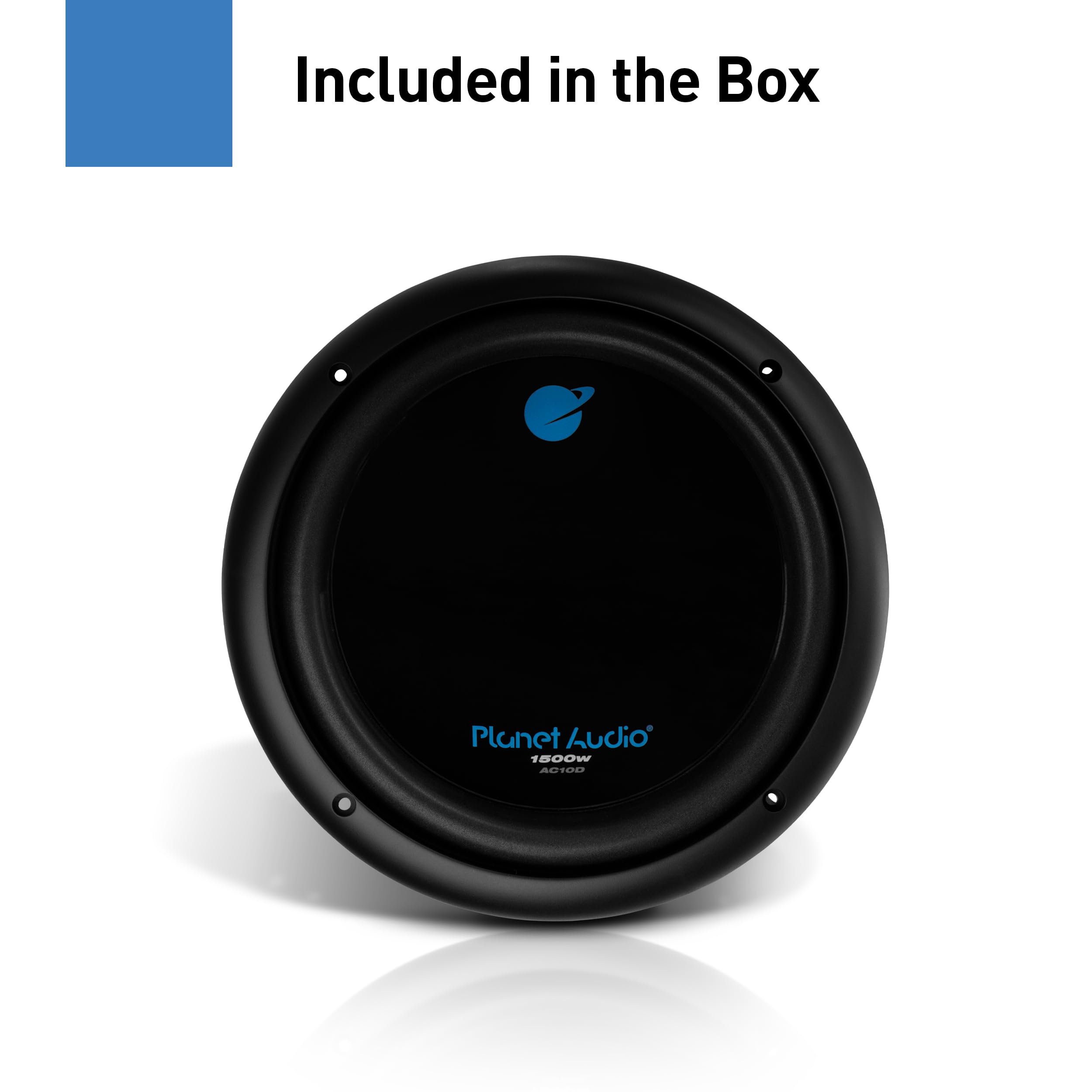 Anarchy Series Planet Audio AC10D 10 Inch Car Subwoofer - 1500 Watts Max, Dual 4 Ohm Voice Coil, Sold Individually