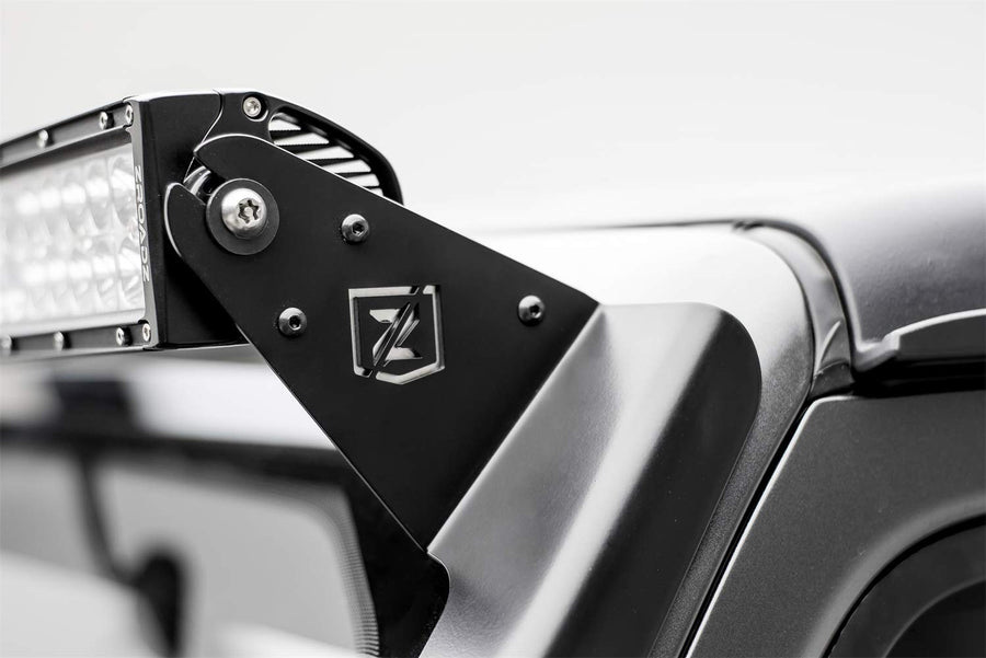 Jeep JL, Gladiator T-REX Front Roof LED Kit with (1) 50 Inch LED Straight Double Row Light Bar - PN #Z374831-KIT