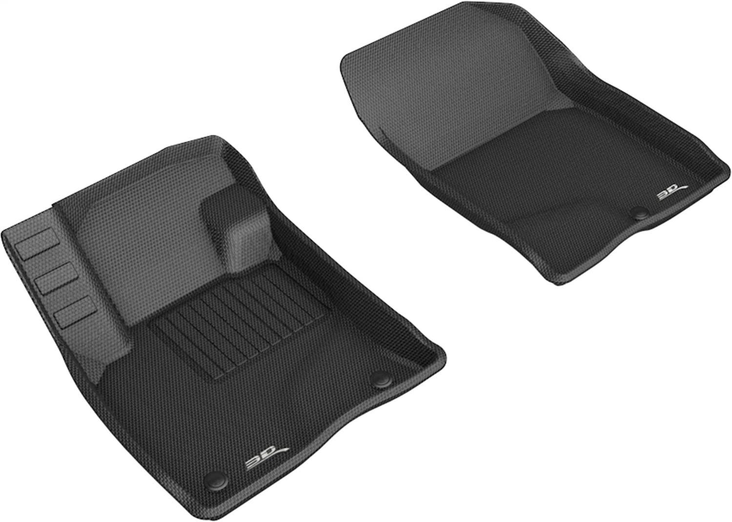 Kagu 3D MAXpider Custom Fit Floor Mat (Black) Compatible with Ford Escape Gasoline 2020-2026 - Front Row