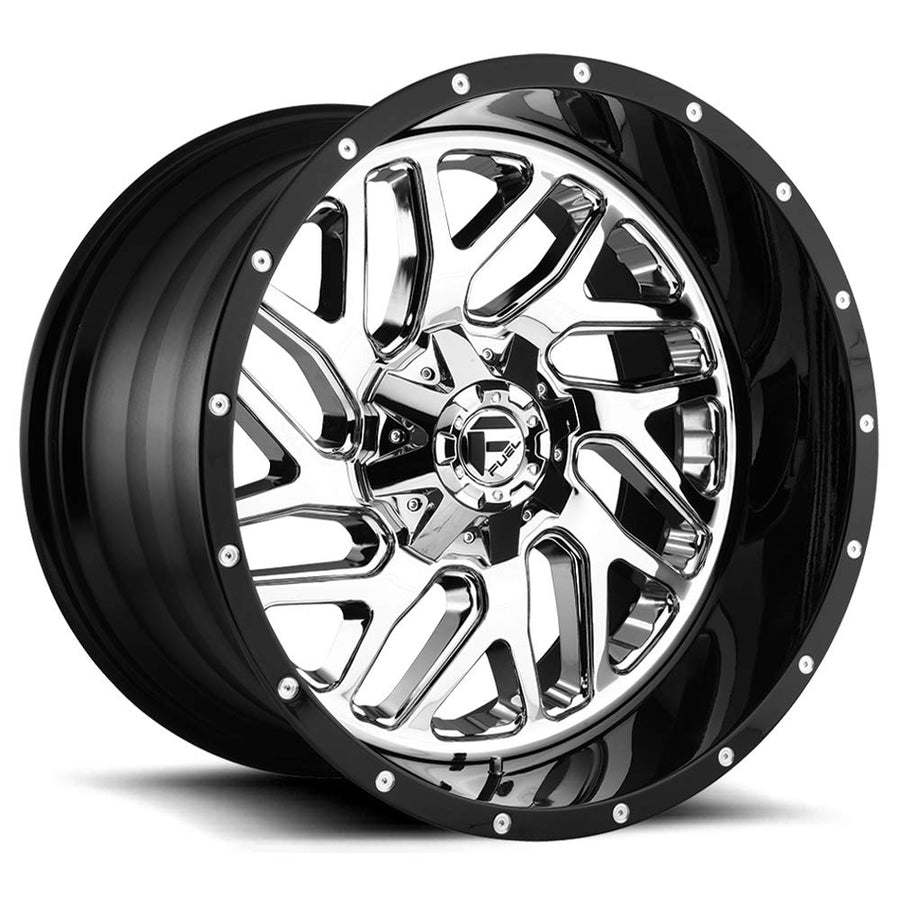 Chrome Fuel Offroad Wheel with Painted (20 x 10. inches /8 x 180 mm, -19 mm Offset)