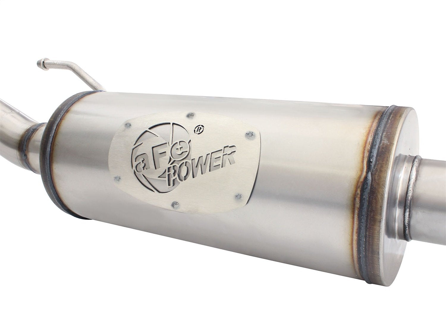 Mach Force-Xp aFe Power 49-48057 2-1/2" 409 Stainless Steel Cat-Back Exhaust System with 18" Muffler, 1 Pack