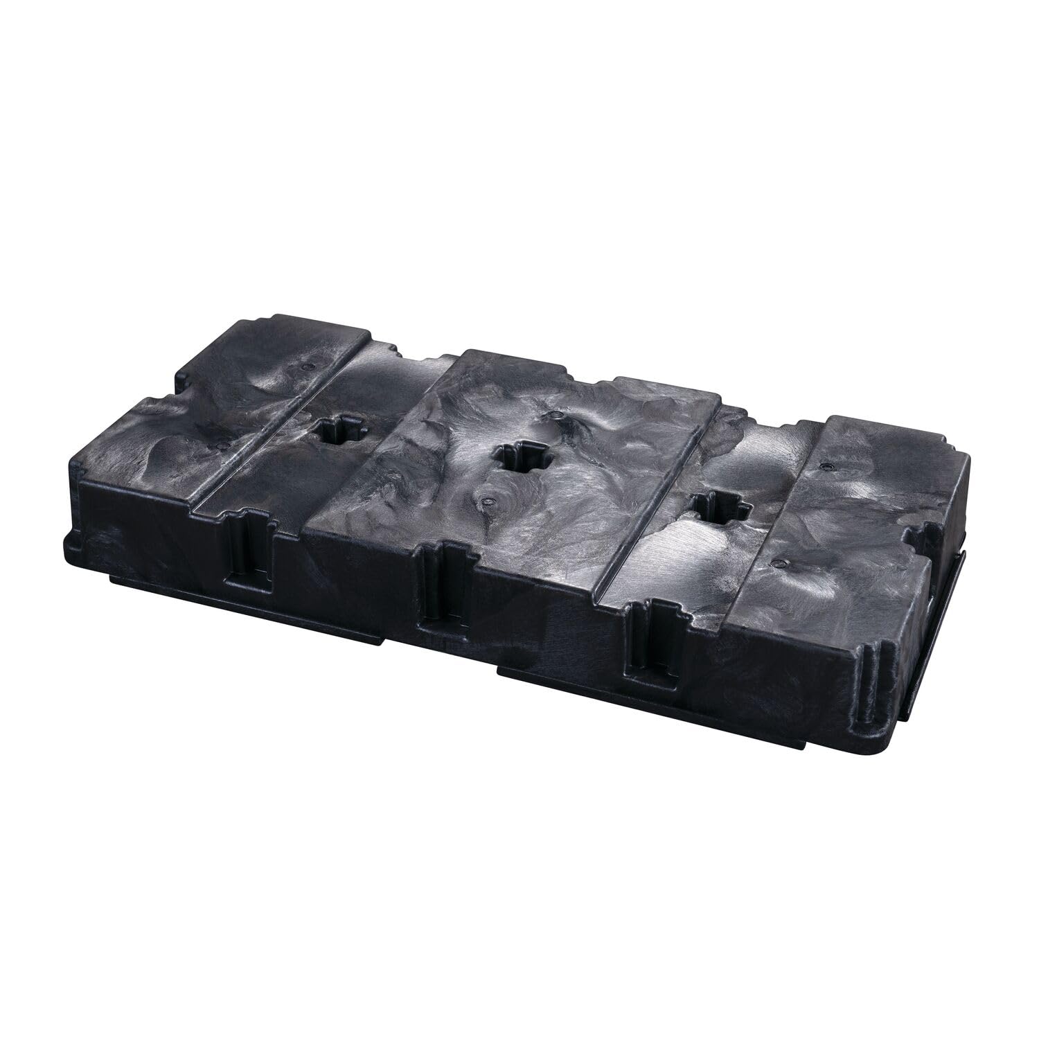 Eagle 2 Drum Spill Platform with Forklift Pockets, Drain and 30 Gallon Sump, 26.25"x51"x6.5", 5,000 lbs. Load Capacity Containment Tray, Made in USA, Black, 1632BD