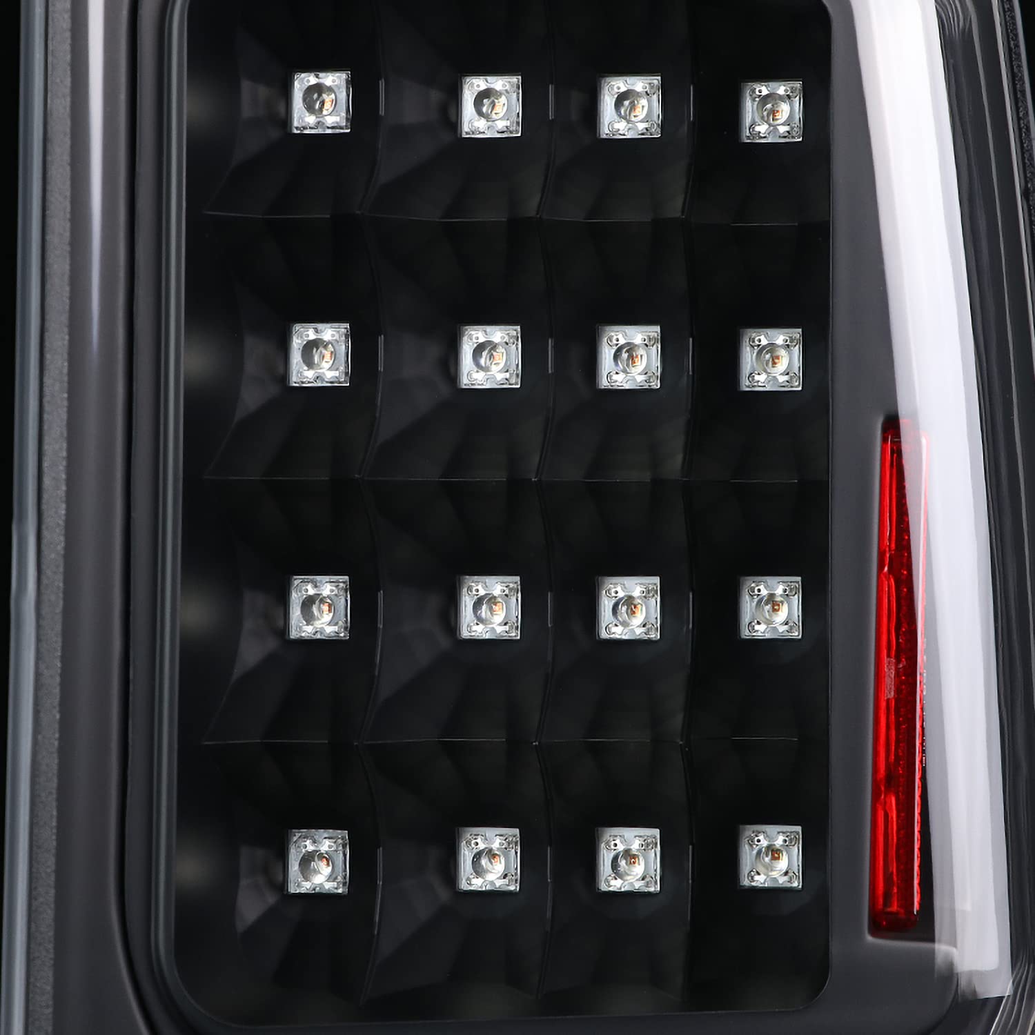 Black LED Tail Lights SPEC-D TUNING w/Signal Lamps Compatible with 2005-2015 Nissan Armada, Left + Right Pair Assembly