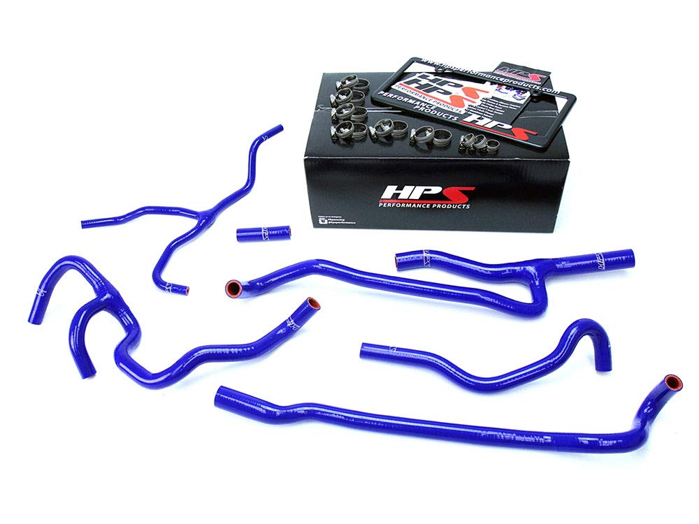 Blue HPS 57-1660-BLUE Silicone Heater Hose Kit Coolant, 1 Pack