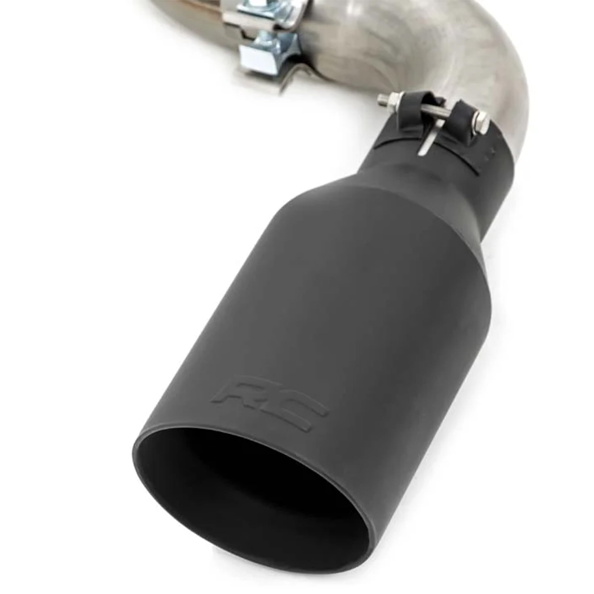 Rough Country Dual Cat-Back Exhaust with Black Tips for GMC Sierra & Chevy Silverado 1500 (2014-2018) 5.3L Engine - Performance Tuned Growl