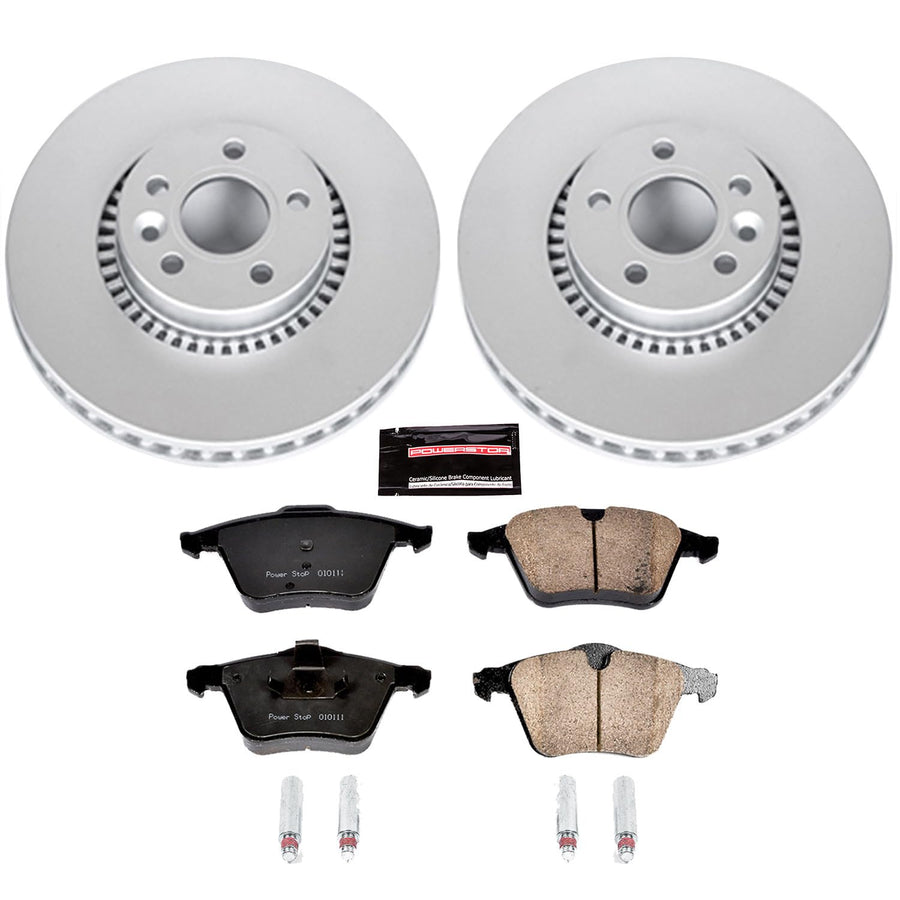 Power Stop Z23 Evolution Geomet Coated Brake Kit For Volvo S60, S60 Cross Country, Volvo S80, Volvo V60, V60 Cross Country, Volvo XC70 [Model Specific]