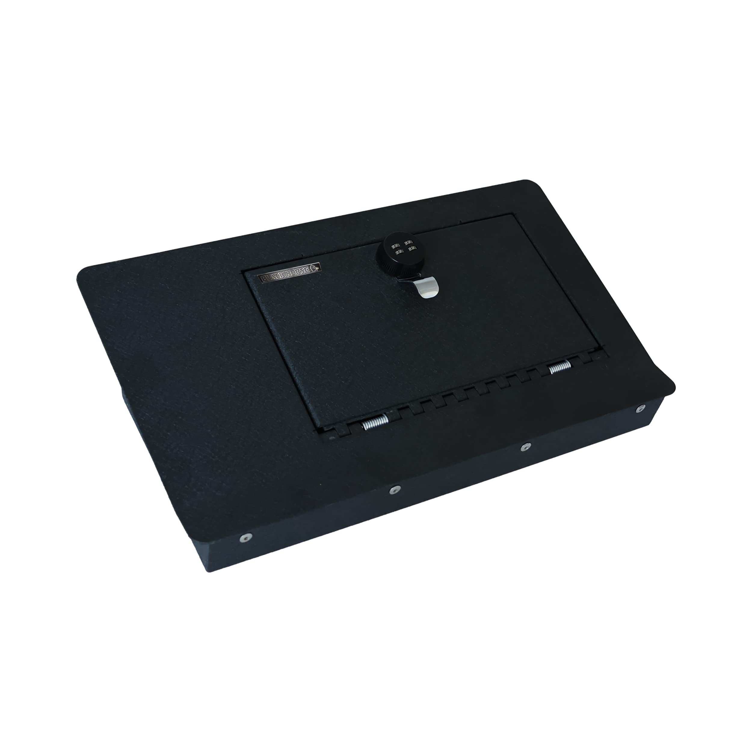 Rear Under Seat Safe Box Black Horse Gun Box Organizer Black, with 4 Digit Combination Resettable Lock Compatible with 2021-2024 Ford Bronco Sport-RUSFB01