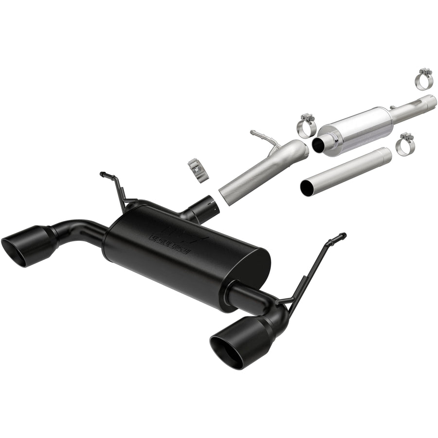 2012-2018 Jeep Wrangler JK MagnaFlow Street Series Cat-Back Performance Exhaust System, V6 3.6L, Black Coated