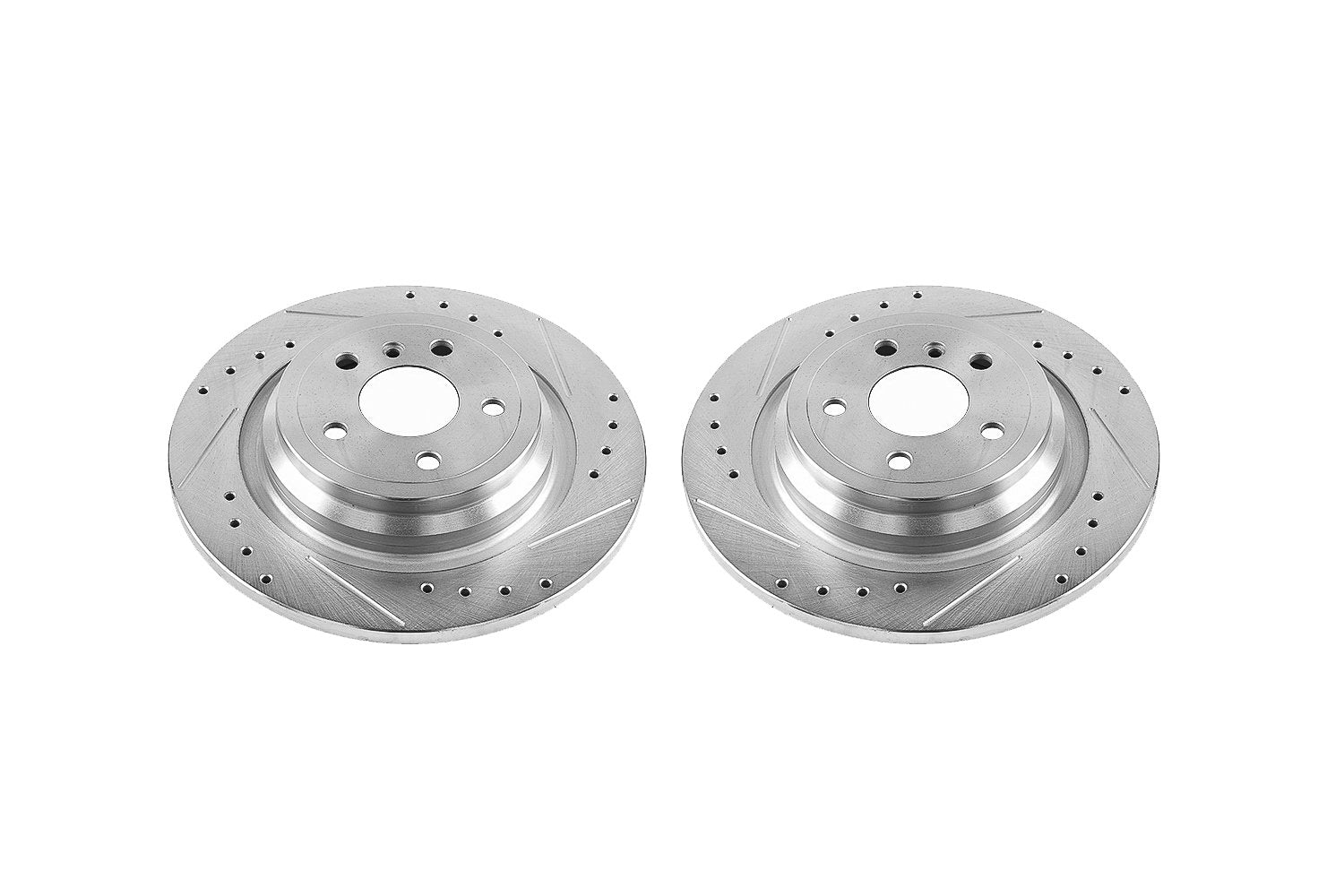 Power Stop EBR1457XPR Evolution Rear Drilled and Slotted Rotor Pair For Mercedes-Benz GLE300d, Mercedes-Benz GLE350, Mercedes-Benz GLE3, Mercedes-Benz ML, Mercedes-Benz ML350 [Model Specific]