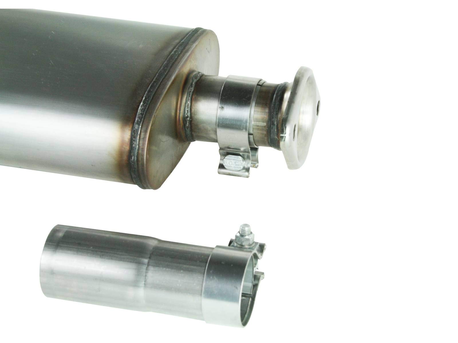 MACH Force XP aFe 2.5" 409 Stainless Steel Cat-Back Exhaust System with Hi-Tuck Tailpipe for Jeep Wrangler TJ L6-4.0L
