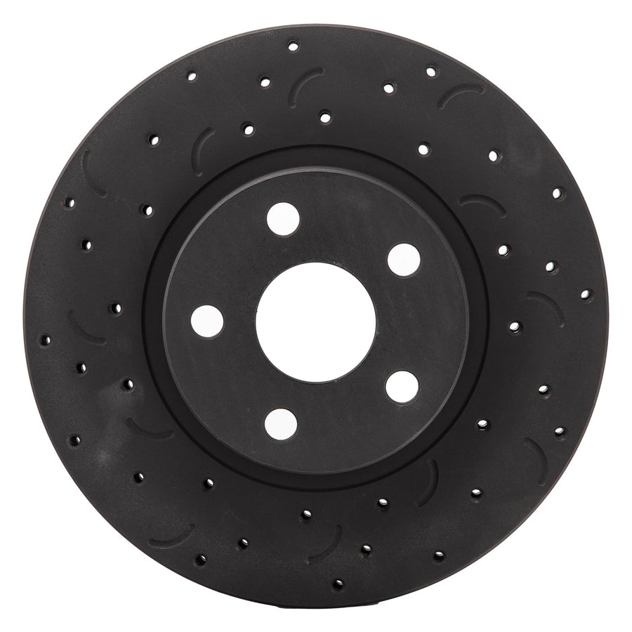 Talon Cross-Drilled and Slotted Vented Rotor, Hawk Performance Brakes, 10.83 in. Diameter, 1.94 in. Height