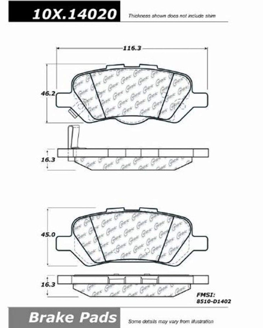 Premium StopTech Brake Pad 301.14020