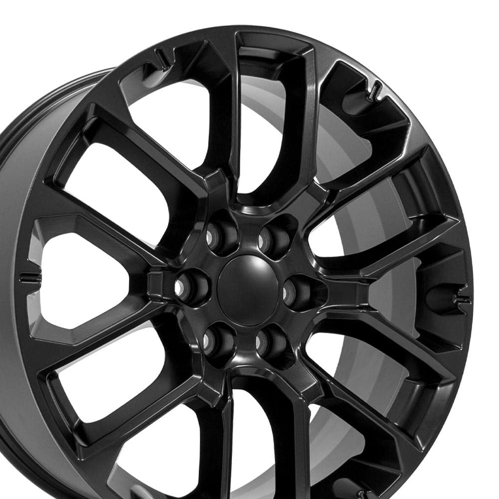 22 Inch OE Wheels CV67 Rim Fits Suburban 1500 High Country Style 6x139.7 22x9 Satin Black - Hollander 14079 (1)