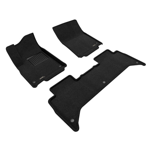 Elegant 3D MAXpider Floor Mat (Black) Compatible with RIVIAN R1T 2022-2024 - Full Set