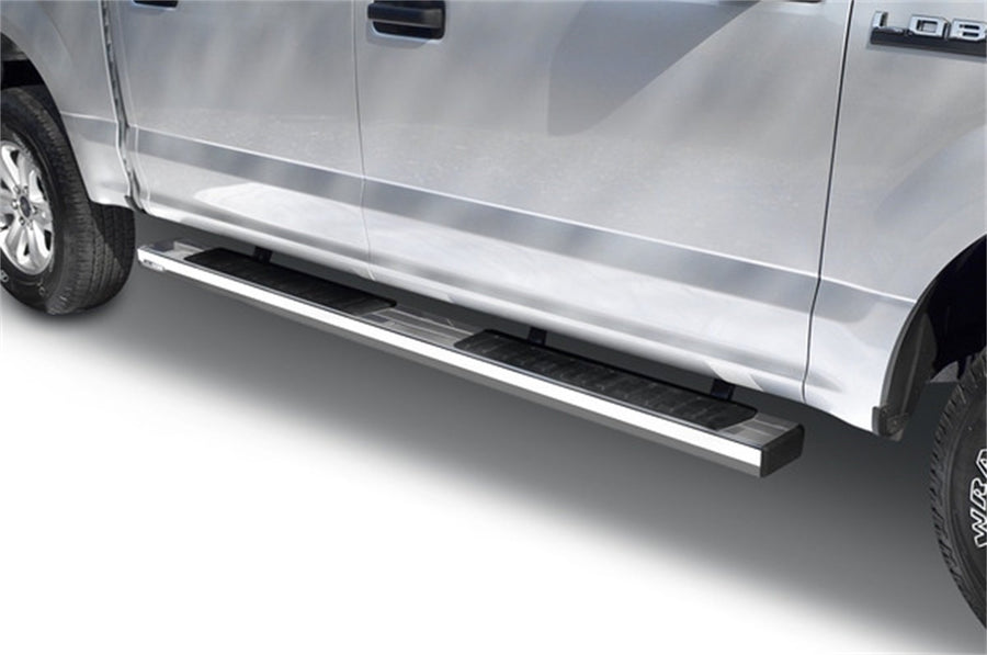 6" Go Rhino OE Xtreme II Sidesteps & Brackets | Stainless Steel, Polished | 6862409952PS | Fits 2009 - 2014 Ram & Dodge Ram 1500 Standard Cab Pickup; 2010 - 2024 Ram 2500, 3500 Standard Cab Pickup
