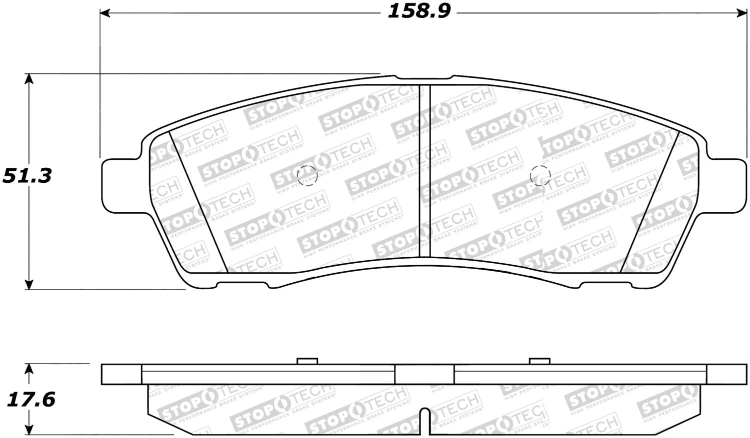Street Select StopTech Brake Pads 305.07570