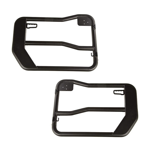 Fortis Tube Doors Rugged Ridge for Jeep Wrangler/Gladiator | Steel, Black | 11509.15 | Fits 2018-2025 Jeep Wrangler JL; 2020-2025 Jeep Gladiator JT