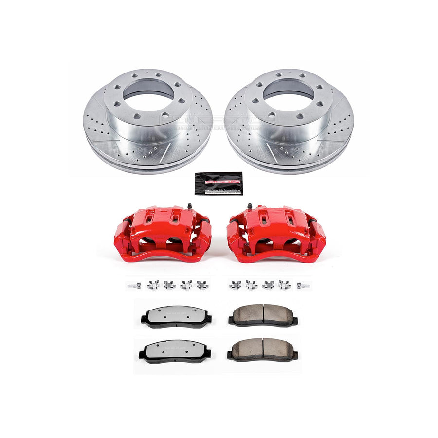 Brake Kit Power Stop KC1781A-36 with Caliper (Front Truck and Tow), 1 Pack For Ford F-350 Super Duty 2005-2011, Ford F-450 Super Duty 2010-2012 [Model Specific]