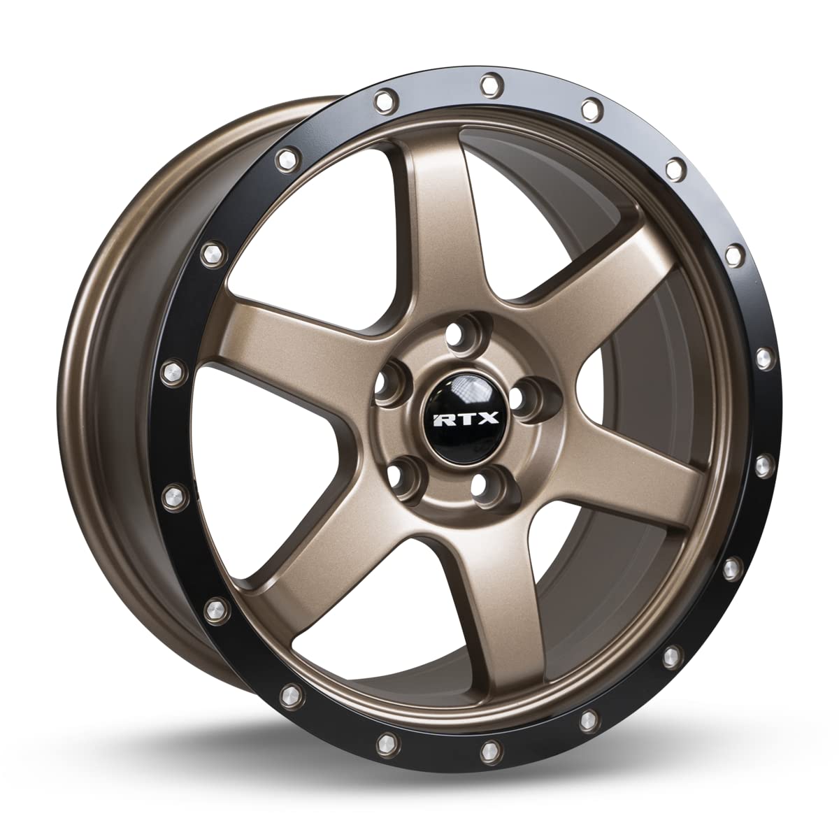 083013 RTX®, Satin Bronze Black Edge Lip, Dakar, 17x8 5x108 ET35 CB63.4