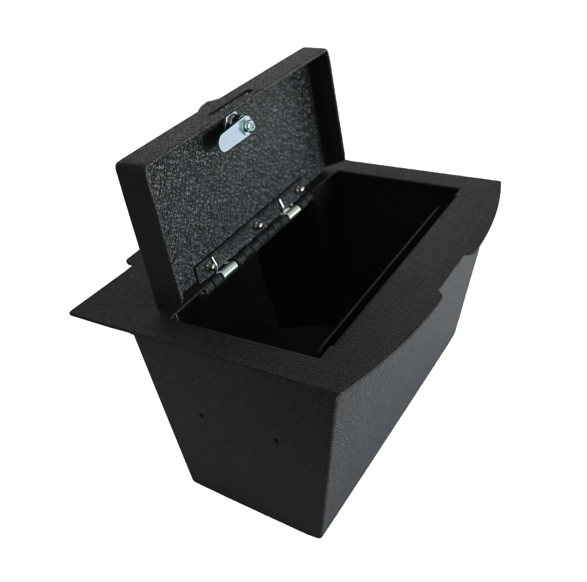 Black Horse Security Lock Box Center Console Safe, Black Gun Box Organizer with 4 Digit Combination Resettable Lock Compatible with 19-24 Ram1500,2500,3500 Ram 1500 TRX-ASDR03