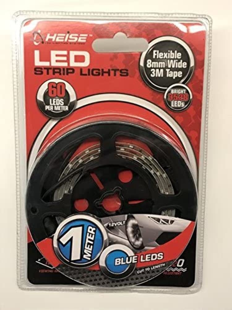 1M Heise LED Strip Light - Blue (LED Type: 3528) Retail Pack (H-B135)