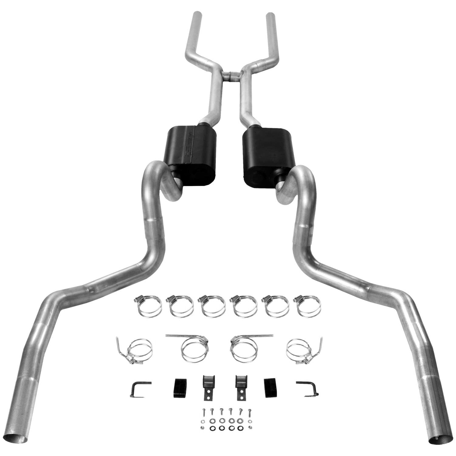 Flowmaster American Thunder 817200 Crossmember-Back Exhaust Kit 3 Inch Stainless Steel Compatible with 1968-1972 GM A-Body V8