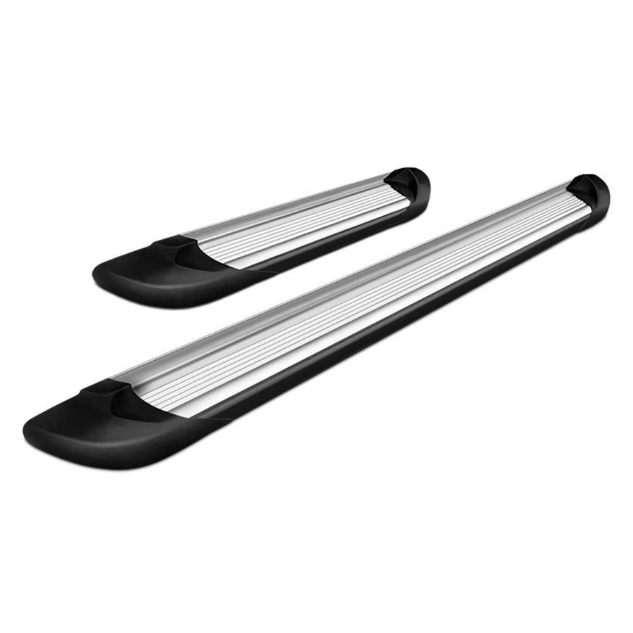 Silver Black Horse Off Road Aluminum Transporter Running Boards TR-F391S