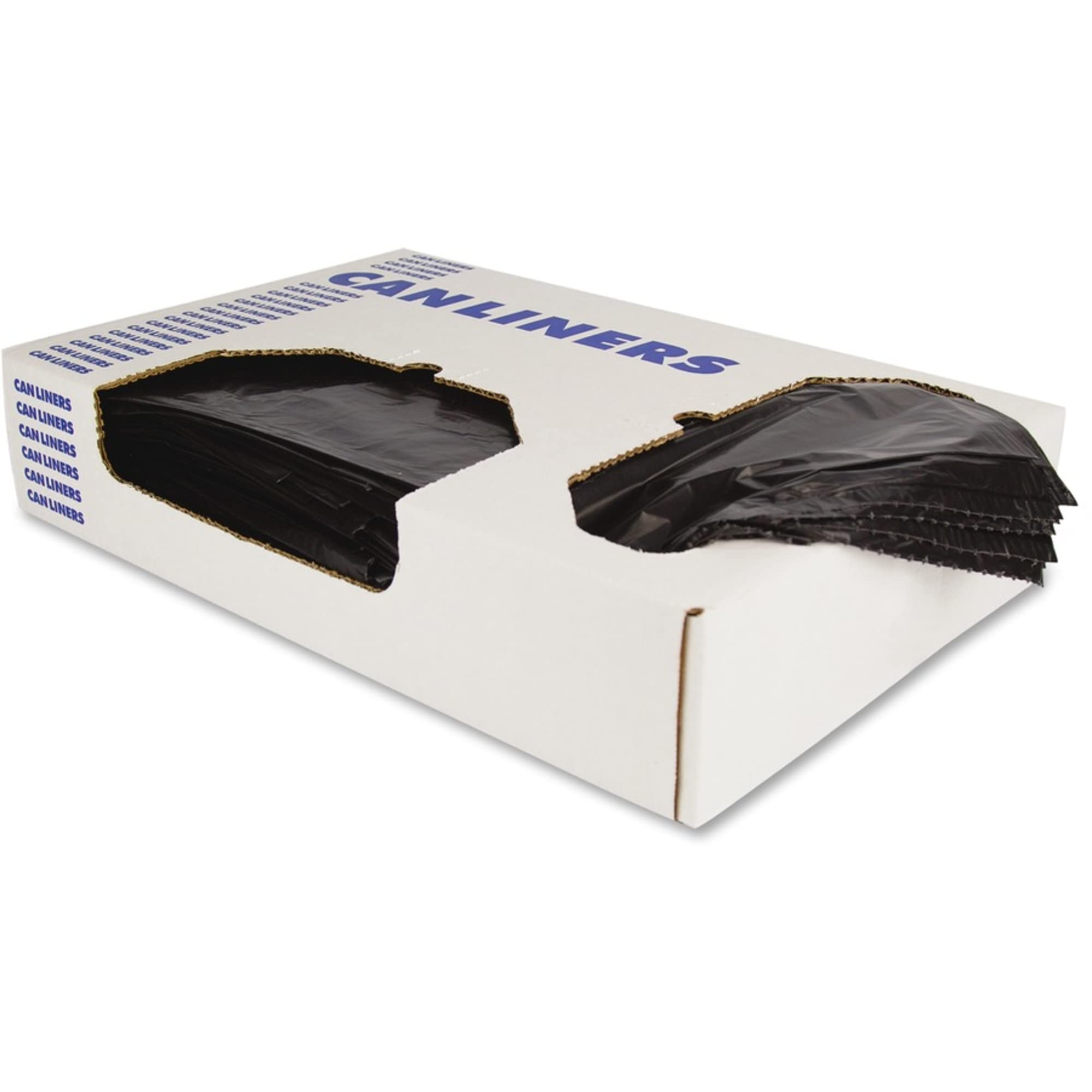 Black Linear Low Density Can Liners Heritage - 30 gal - 30" Width x 36" Length x 0.65 mil (17 Micron) Thickness - Low Density - Linear Low-Density Polyethylene (LLDPE) - 250/Carton - Can