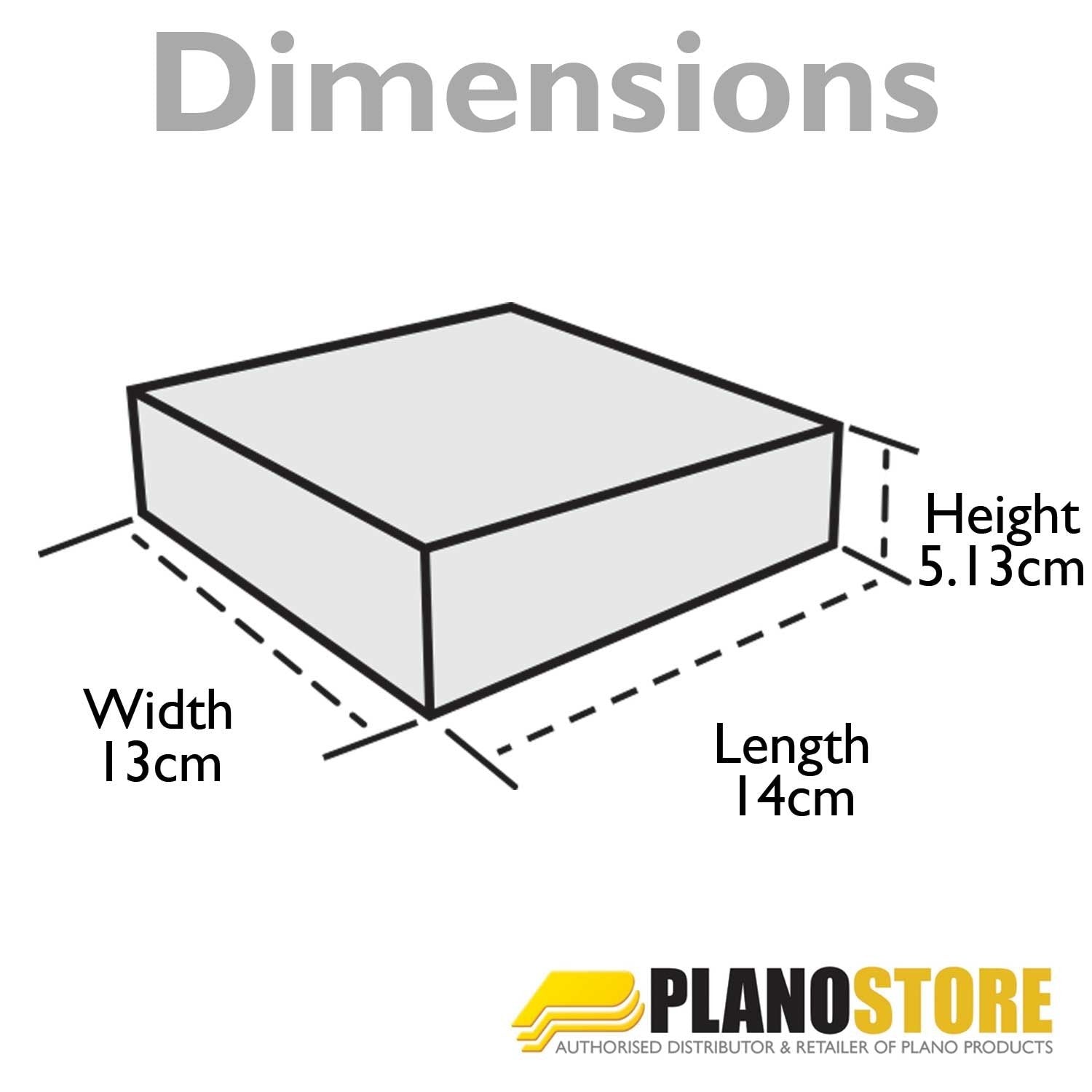 Handgun Ammo Box Plano 100-Count, Dark Gray, Lockable Ammunition Storage, Small Plastic Ammo Box with Dependable Closures and Deep Individual Slots for .357 & .38