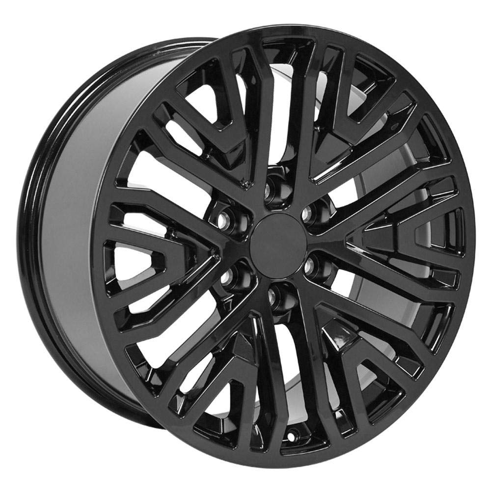 20 Inch OE Wheels CV37 Rim Fits Sierra 1500 Style 6x139.7 20x9 Gloss Black - Hollander 5906 (1)