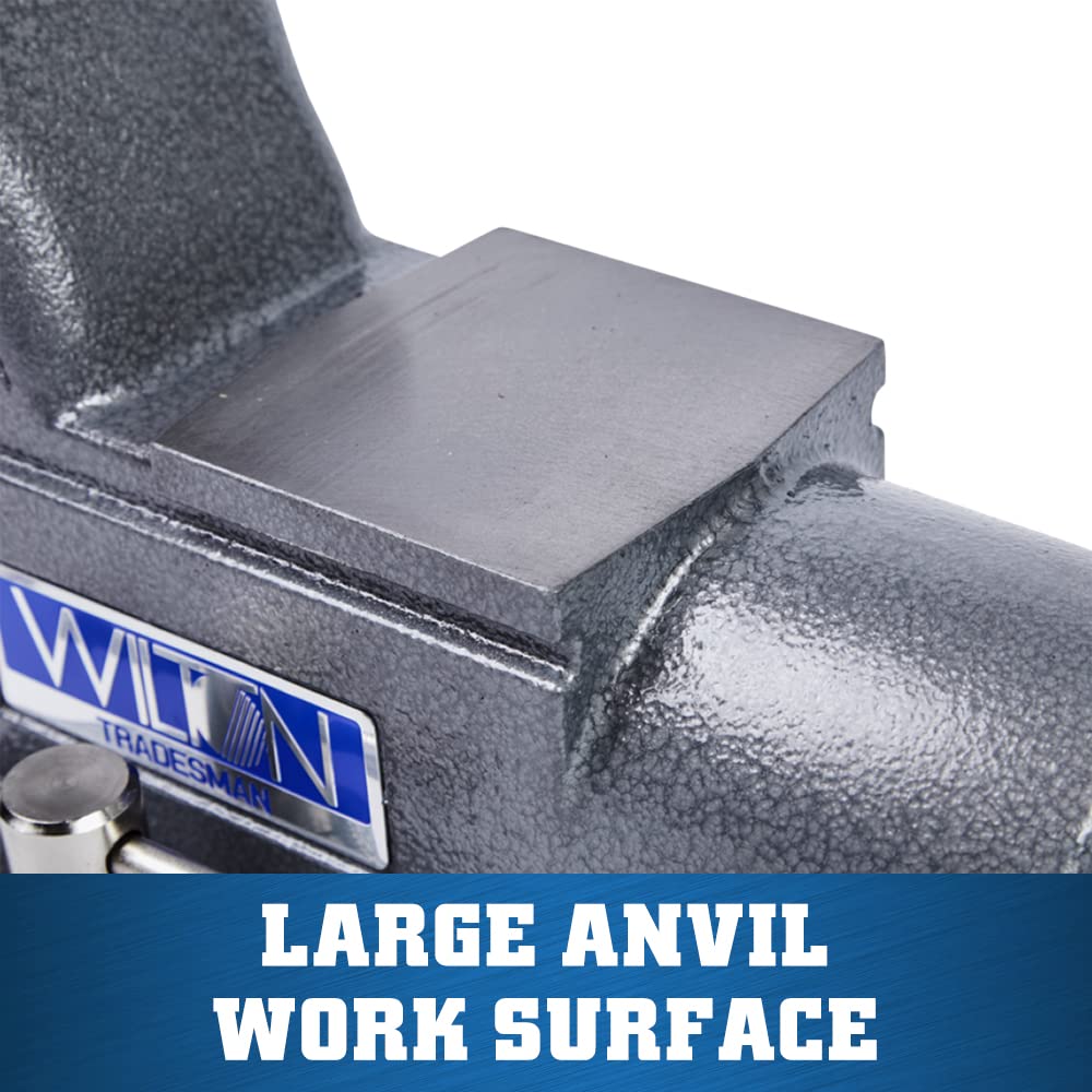 Tradesman Wilton Bench Vise, 8" Jaw Width, 6-3/4" Max Jaw Opening, 4-3/4" Throat (Model 1780A)