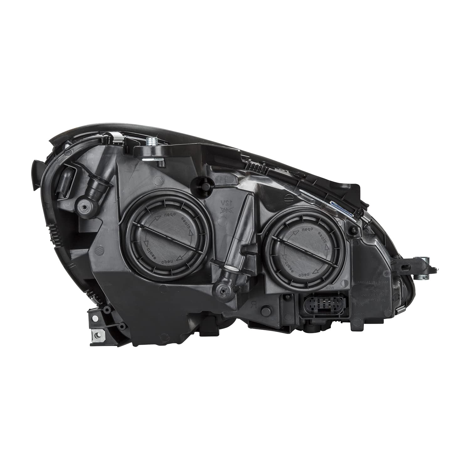 Left TYC Headlight Assembly Compatible with 2012-2014 Mercedes Benz C-Class