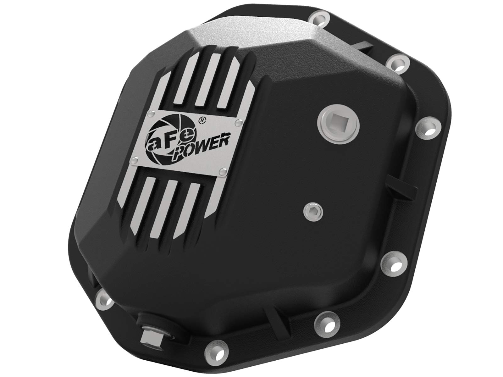 aFe POWER Rear Differential Cover Pro Series Black w/Machined Fins - #46-71110B - Jeep Wrangler (TJ/JK) 97-18