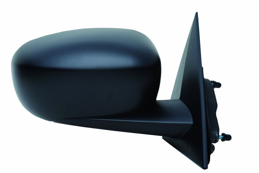 Fit System Side Mirror Passenger for Dodge Charger, Textured Black, Non-Foldaway, Heated Power