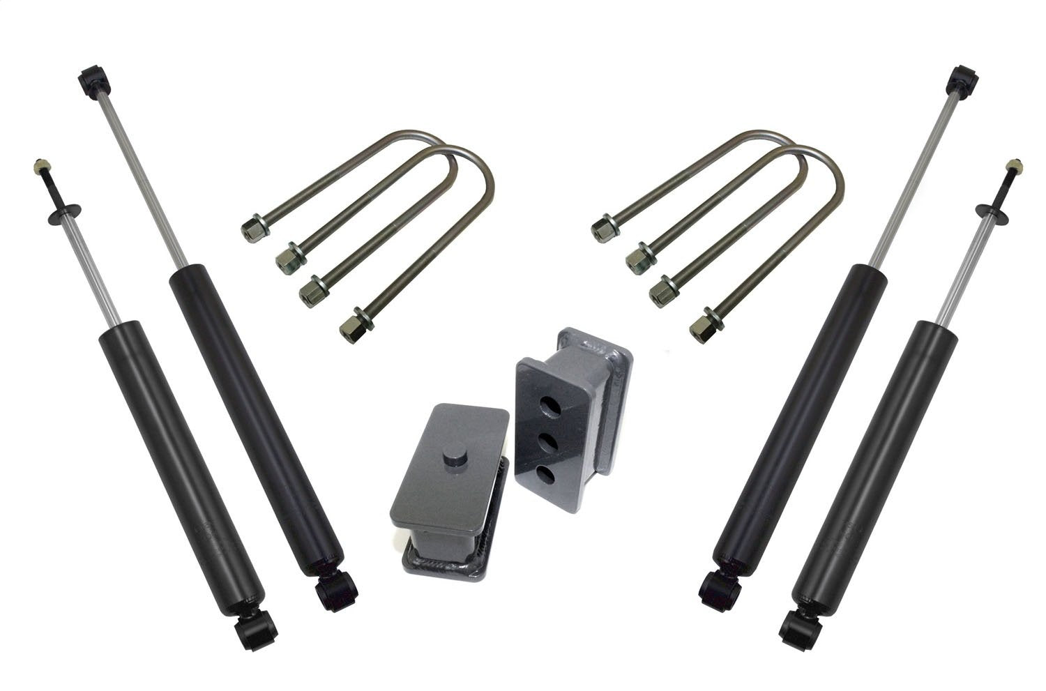 Suspension Lift Kit Maxtrac Suspension 902225S Component (2.5In Blocks / 3.562In U-Bolts, Maxtrac Shocks 1800Sl & 2900Ll)