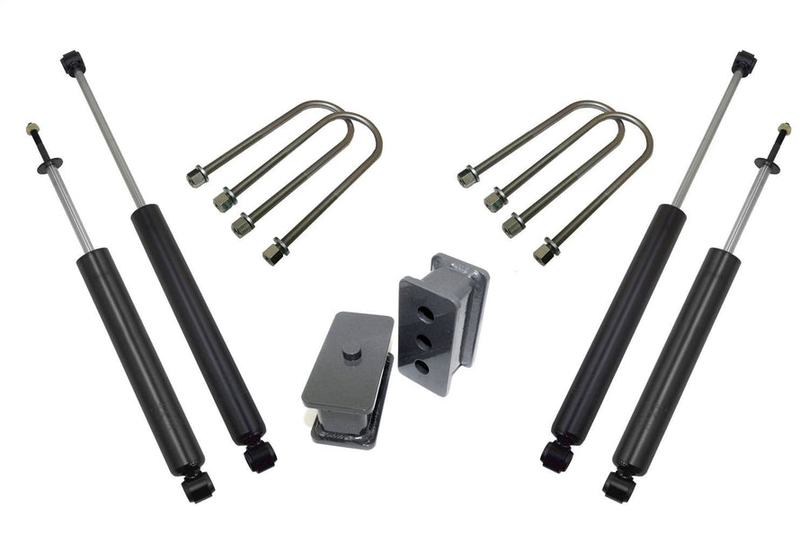 Suspension Lift Kit Maxtrac Suspension 902225S Component (2.5In Blocks / 3.562In U-Bolts, Maxtrac Shocks 1800Sl & 2900Ll)