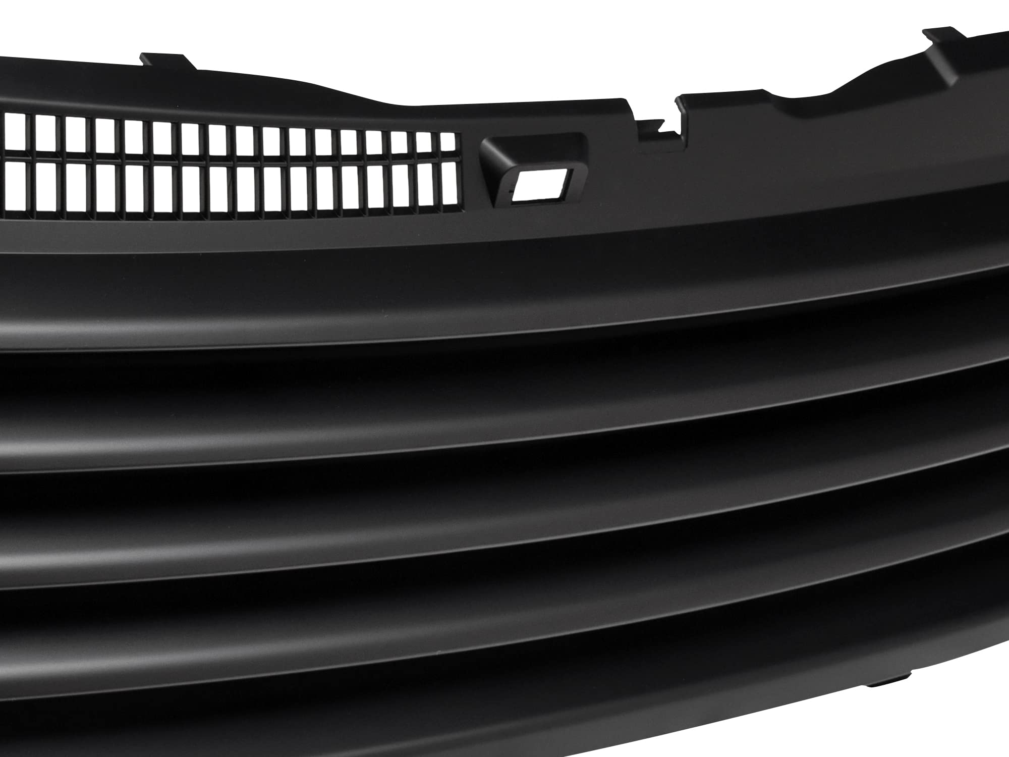 7163508 Armordillo USA Horizontal Front Hood Grille - Matte Black Fits 2001-2005 Volkswagen Passat