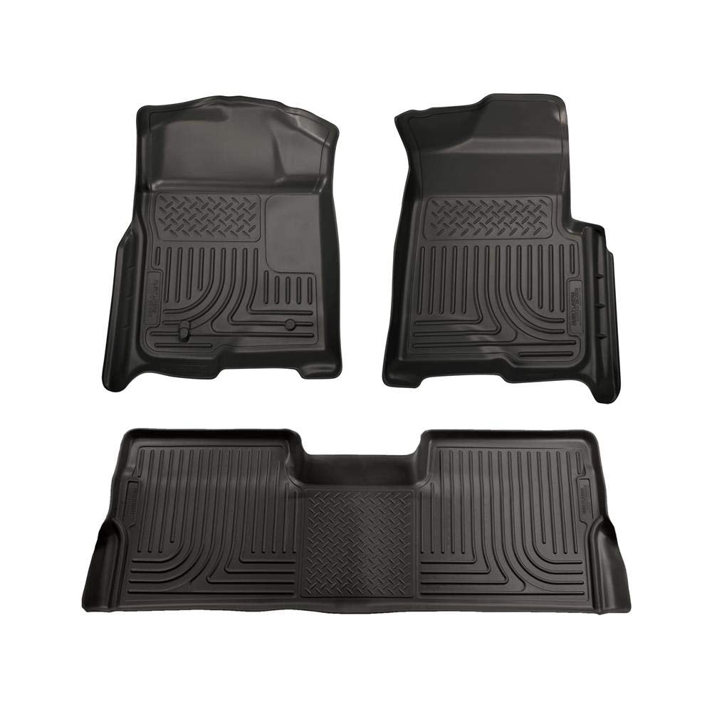 Weatherbeater Series Husky Liners 99601 - Custom Fit Front & 2nd Seat Floor Liners - Black