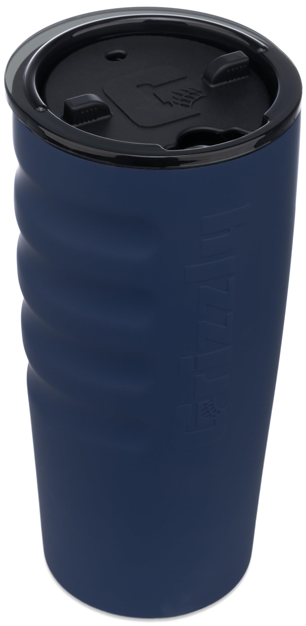 20 oz Grizzly Grip Cup with Mag Lid | Vacuum Insulated | For Coffee Car Travel Beach Camping Hiking Hunting Fishing | Shield Blue