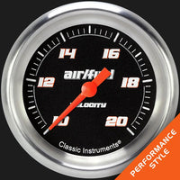 Velocity Classic Instruments Black 2 5/8" Air/Fuel Ratio Gauge Full Sweep VS394BAPF