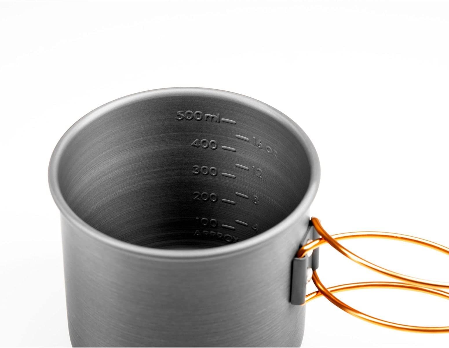 GSI Outdoors Bottle Cup Halulite I Lightweight Cup & Travel Food Canister with Foldable Handles for Camping and Backpacking- 20 oz
