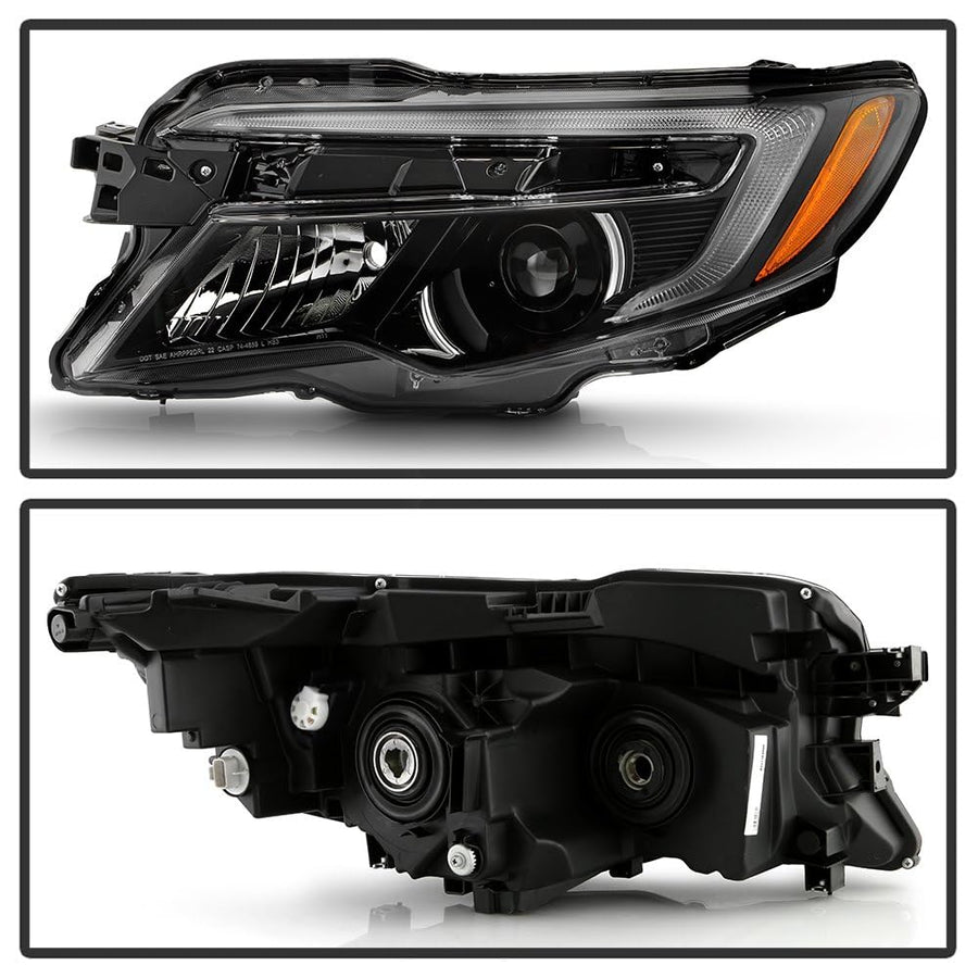 Honda Pilot 2016-2021 / Ridgeline 2017-2020 Spyder (OE) Halogen w/DRL Projector Headlights - OE Black Left