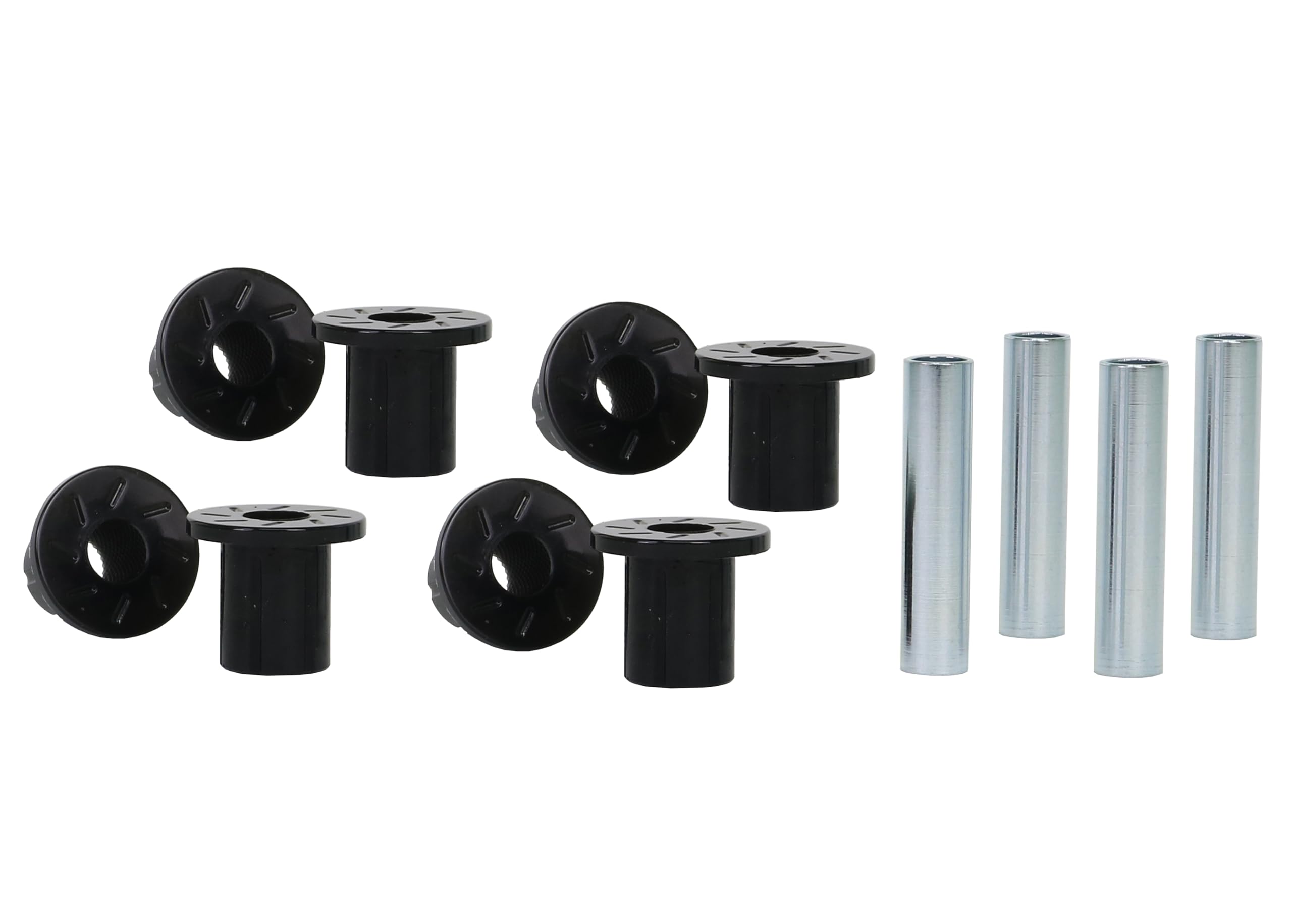 Whiteline W73817 Leaf Spring Bushing Set Front, Rear Compatible with 69-93 D200 Pickup, D300 Pickup, D300, D100 Pickup, D100, D200, Ramcharger
